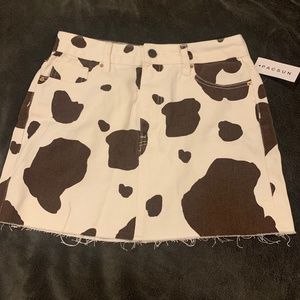Mini cow skirt